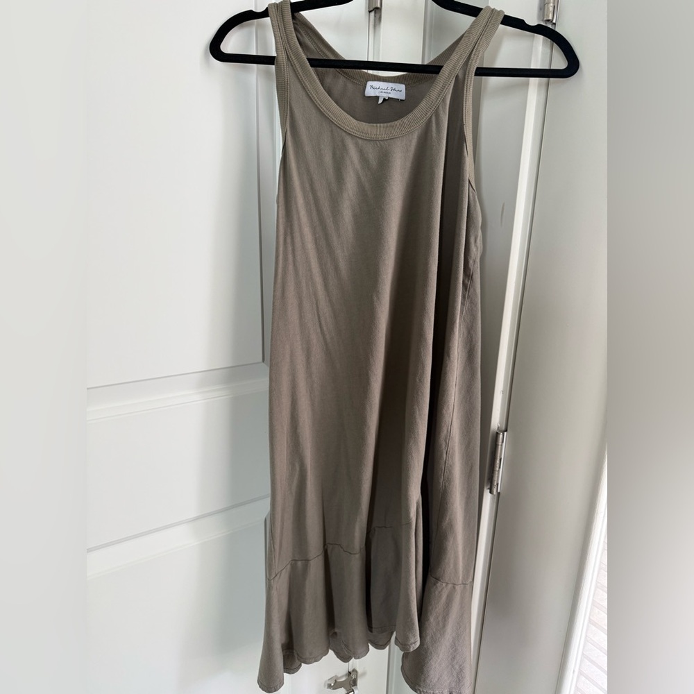 Michael Stars Olive Scoop Neck Tank Dress